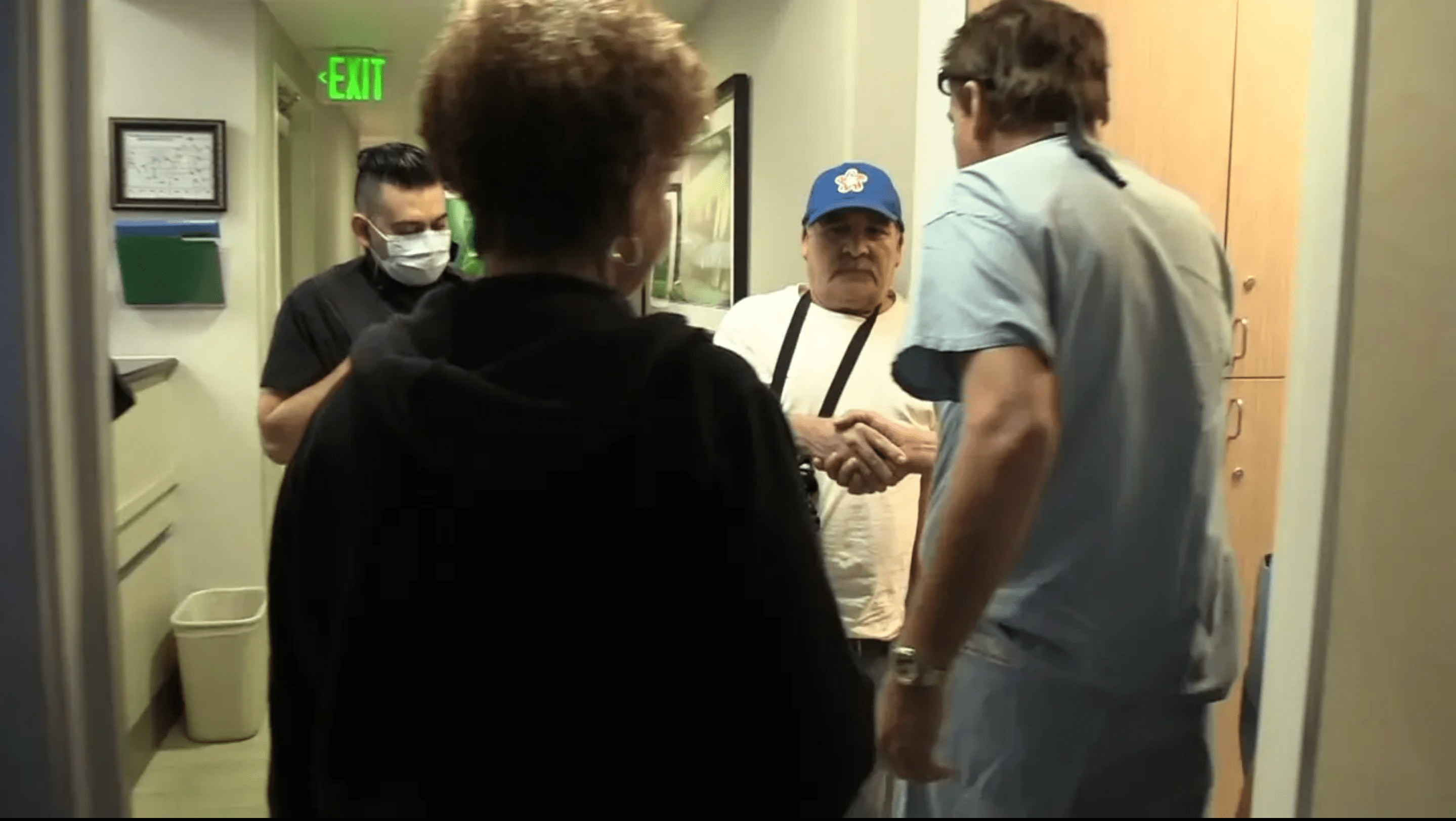 Dr. Ansari with patients